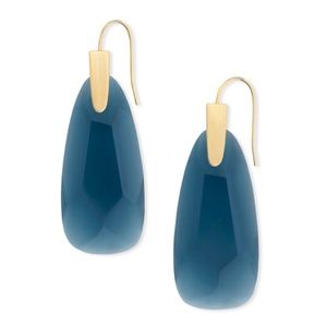 Kendra Scott Maize Drop Dark Teal Glass Earring
